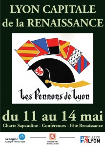 affiche renaissance pennons de lyon